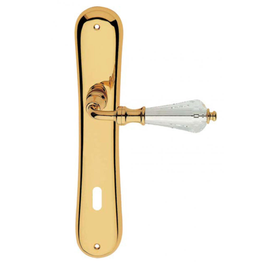 Veronica Maniglia per Porta su Placca Linea Calì Crystal