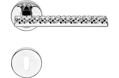 Vision Zincral Linea Calì Maniglia per Porta con Impugnatura a Rilievo