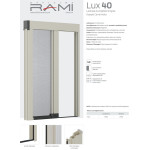 Zanzariera LUX 40 RAMI a Doppio Carrarmato Senza Filo Superiore
