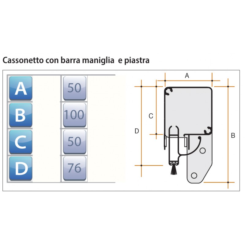 Zanzariera Bettio Sonia Tradizionale Verticale a Molla Ingombro Cassonetto 50mm