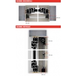 Zanzariera Effe R-1 Apertura Verticale Tradizionale Ingombro 50mm