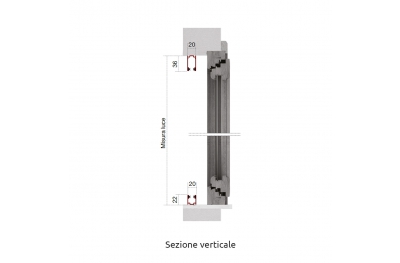 Zanzariera Laterale 1 Anta con Magnete per Chiusura Facile e Sicura Tipo Micro Zanzar